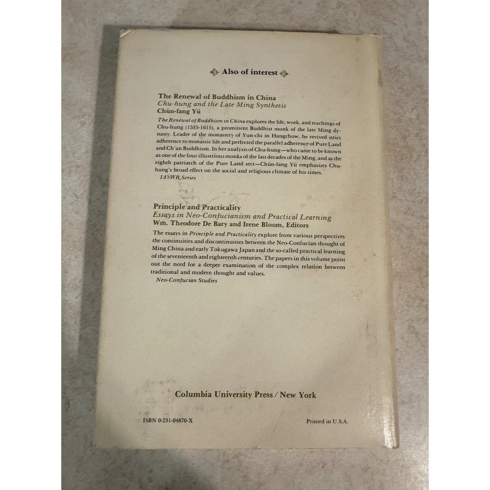 The Syncretic Religion of Lin Chao-en Judith Berling 1980 Columbia University